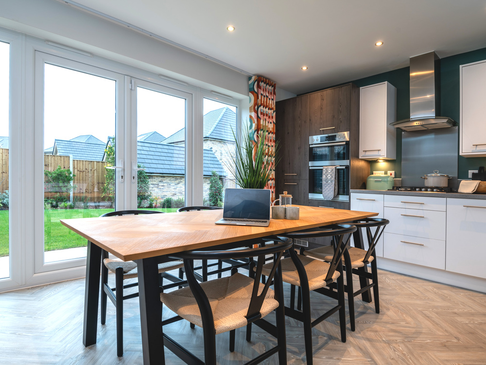 The kitchen dining area in The Letchworth house