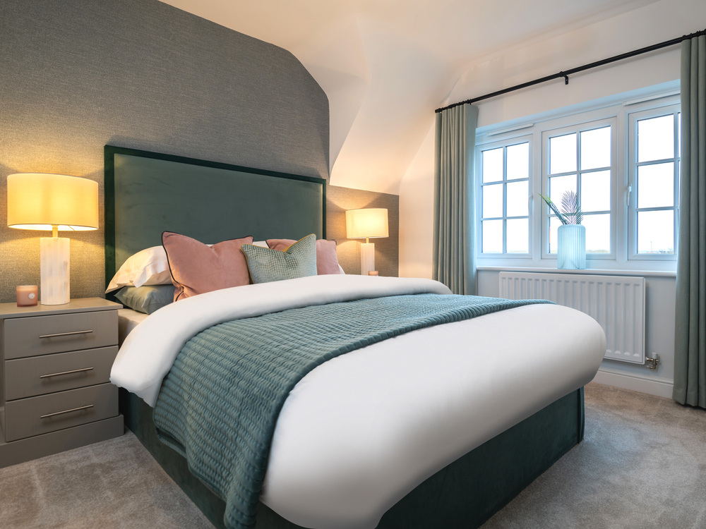 The main bedroom in The Letchworth house