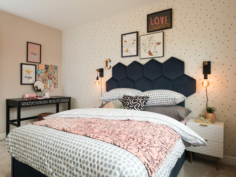 The main bedroom in The Lincoln 3 house