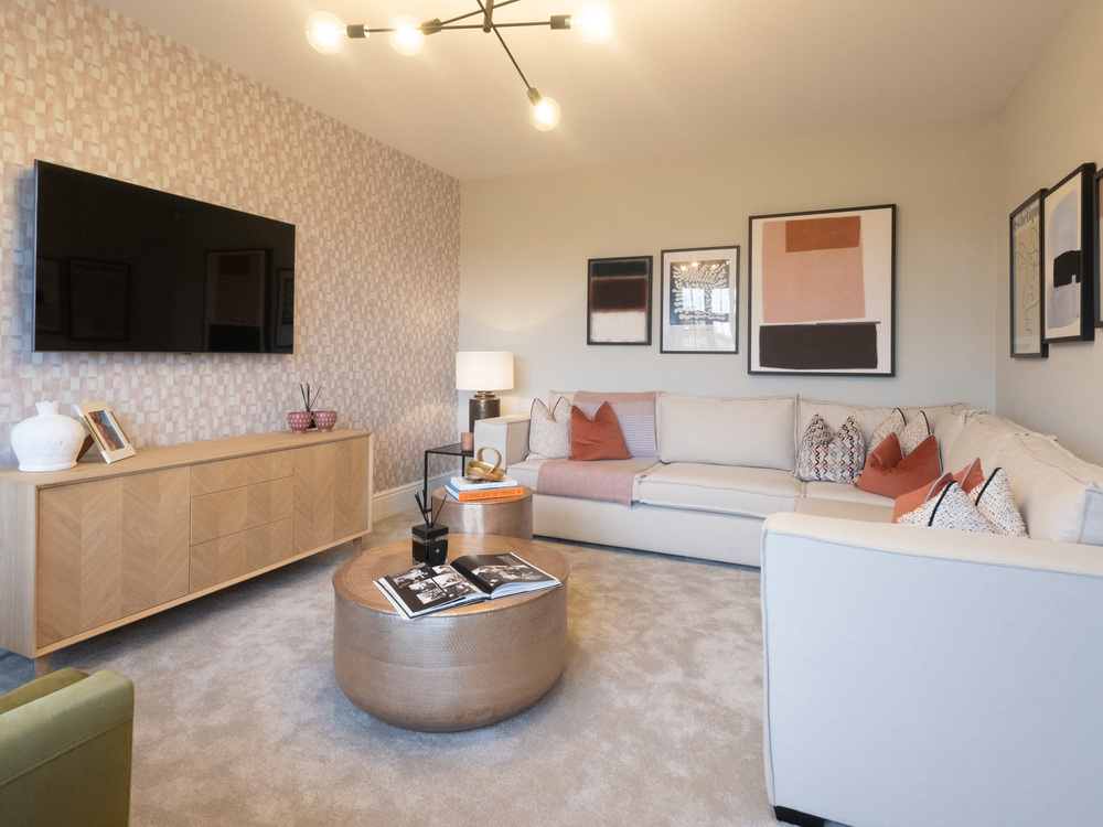 The lounge in The Fairford house