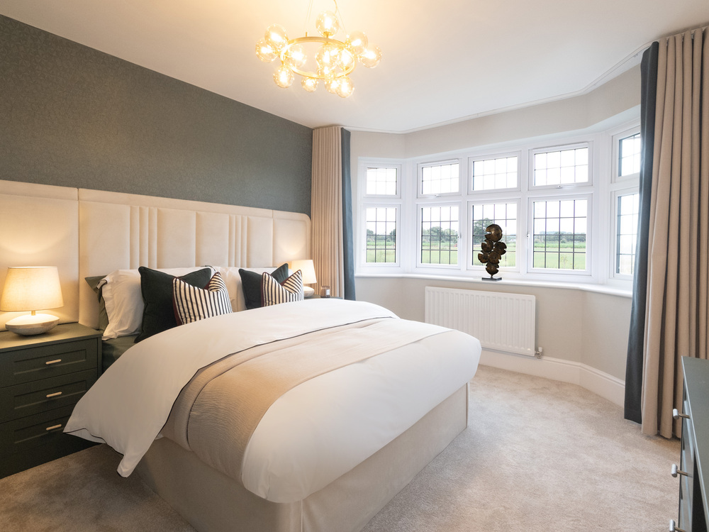 The main bedroom in The Canterbury Lifestyle house