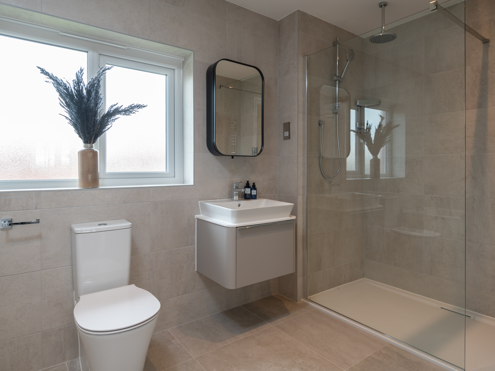The en-suite in The Harrogate Lifestyle house