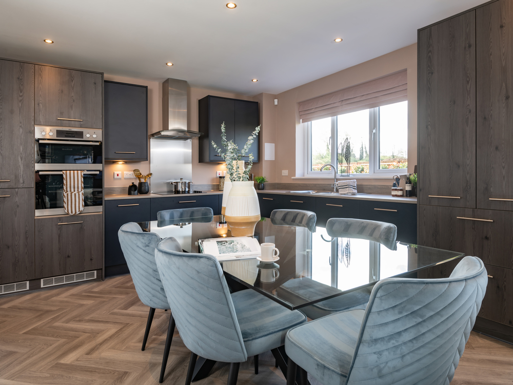 The kitchen dining area in The Leamington Lifestyle house