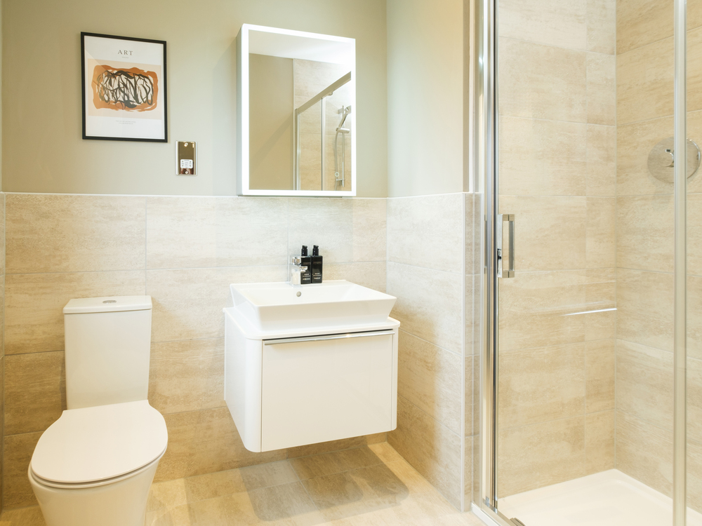 The en-suite in The Oxford Lifestyle house