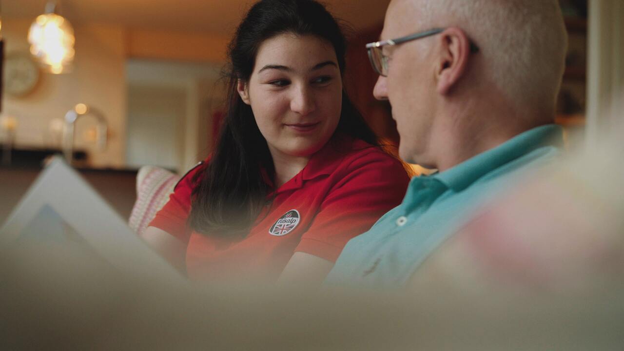 Paralympian Menna Fitzpatrick and her father