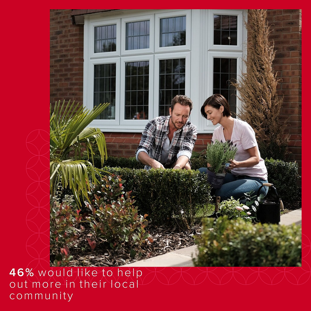 46% would like to help out more in their local community