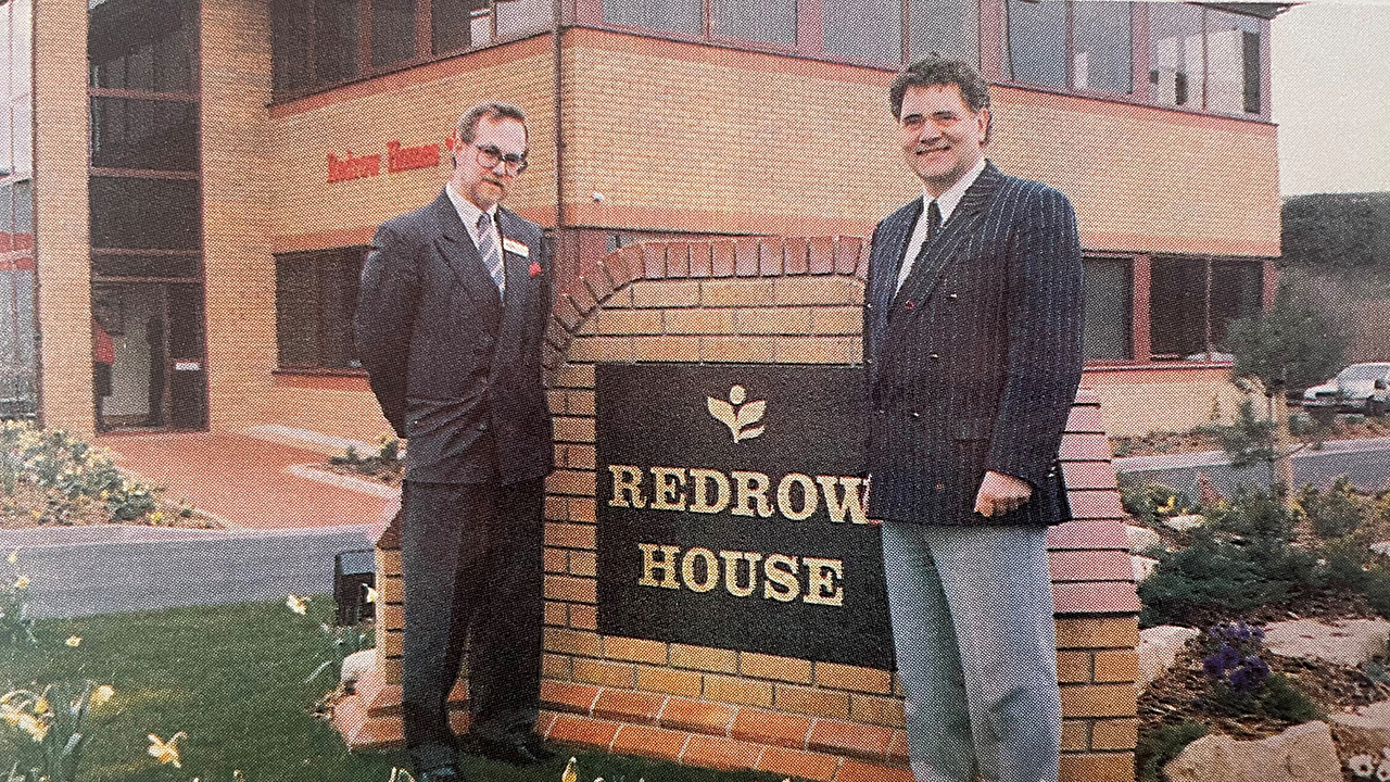 Max Boyce at the opening of new show homes in Bradley Stoke, Bristol, in 1992