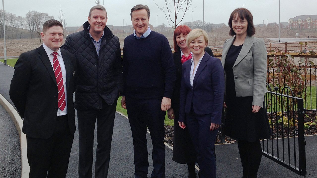 Redrow team with David Cameron