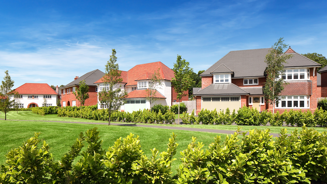 Heritage homes next to open green space