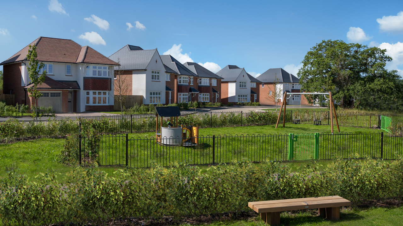 Children's play area in a Redrow development